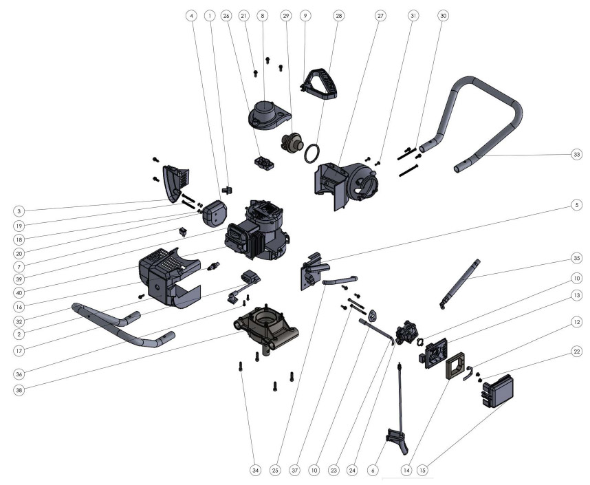 Jiffy 44 Pro Ice Auger Parts